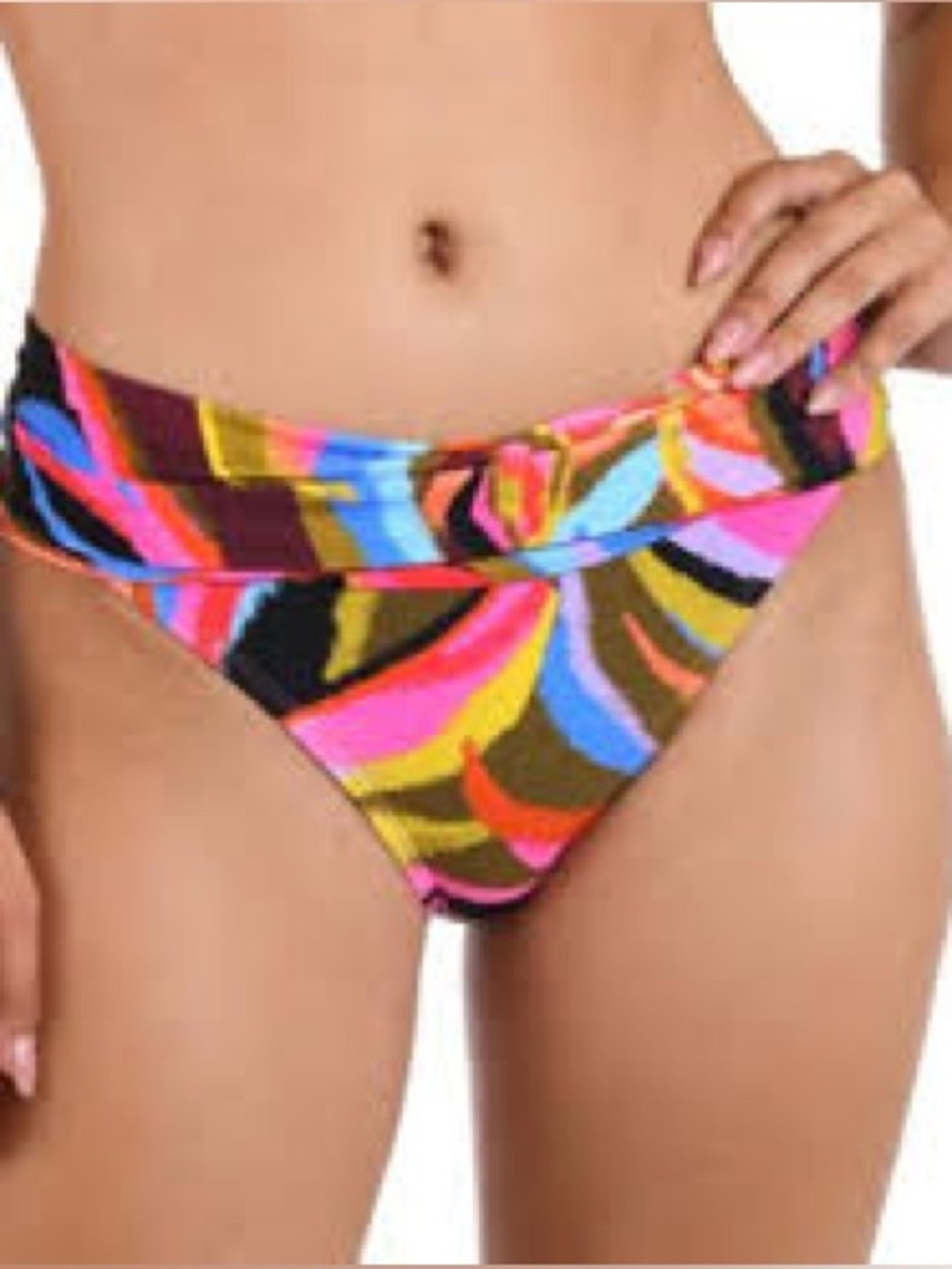 140 - LaBlanca NWT High-Cut Women's Bikini Bottoms in Multicolors, Size 10